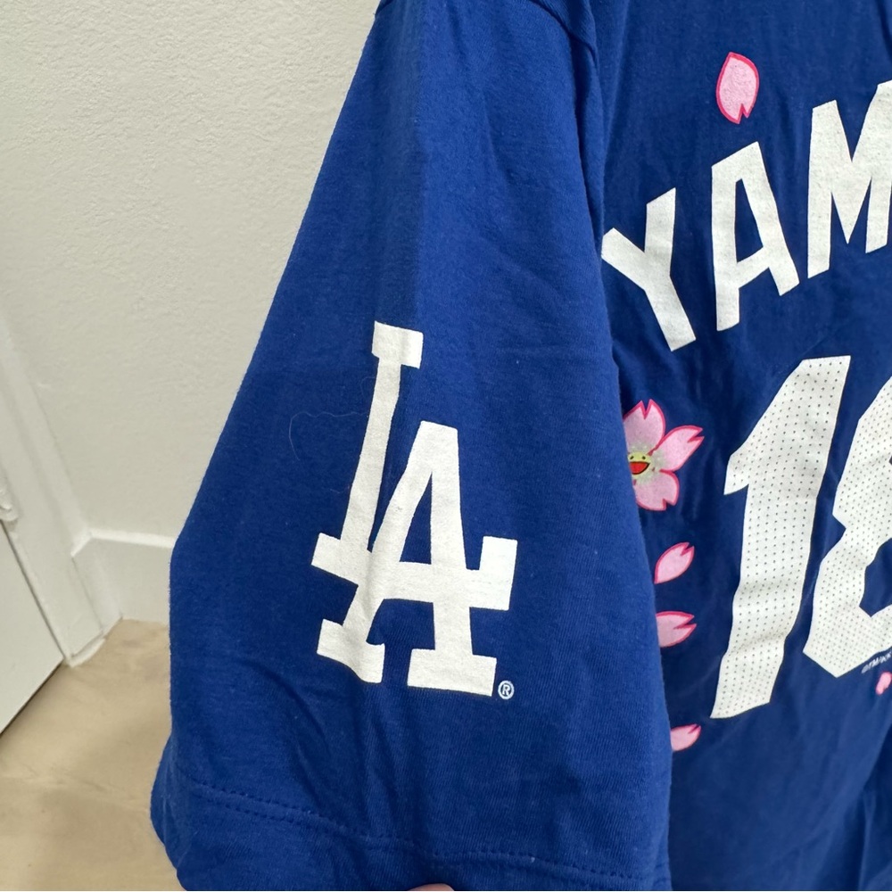 Nike - Takashi Murakami + MLB Yamamoto Dodgers SS Tee - Blue - NWT - Picture 10 of 10